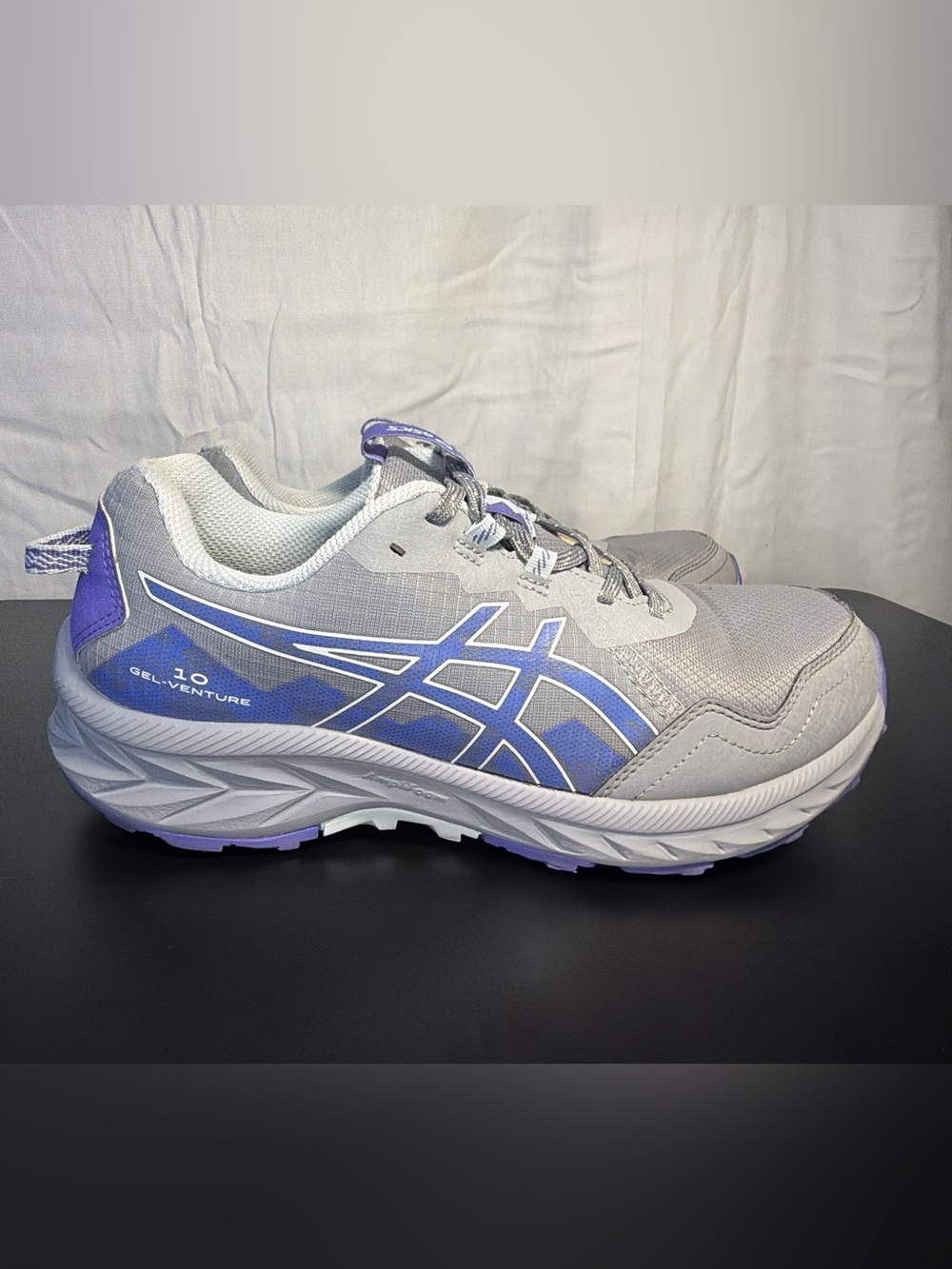 ASICS Gel-Venture 10 Womenâs Running Shoe - Light Gray / Lavender Blue